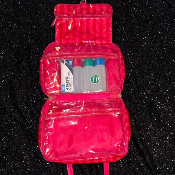 Victoria's Secret Red Striped Bag - Picture 2 of 9